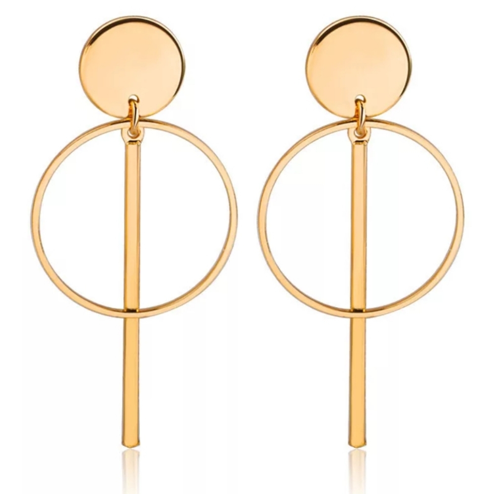*Cole* Circle Earrings - Picture 3 of 3